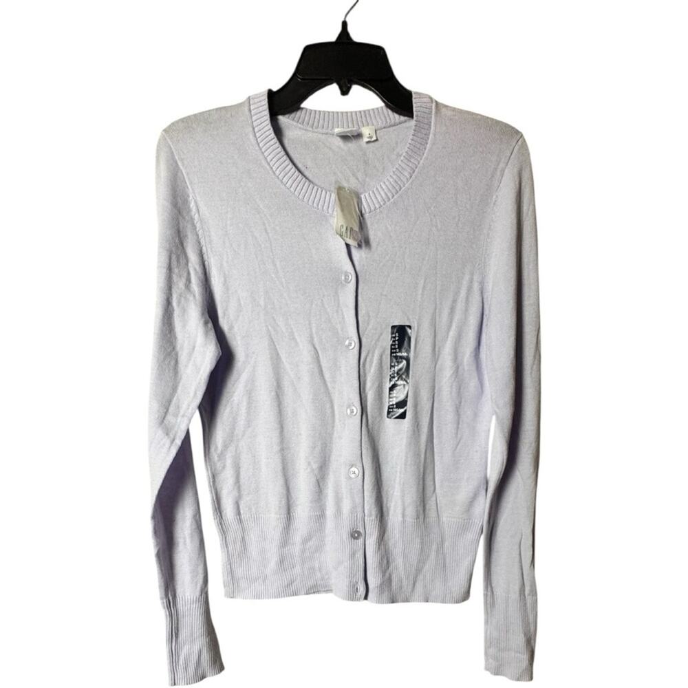 Gap Women’s Light Purple Button-Up Cardigan Sz S